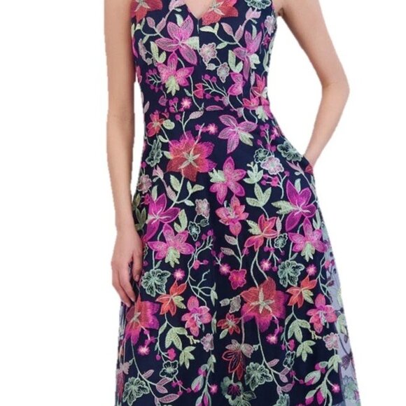 NWT! Jessica Howard Dress! ONLY $69! RETAL $148! Embroidered florals Sz 6 - Picture 3 of 3